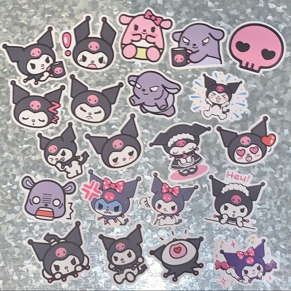 (50) Emo My Melody Waterproof Stickers + free giff - Picture 3 of 4
